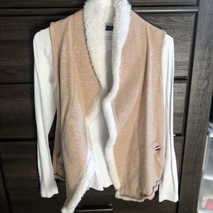 Warm cream colored vest